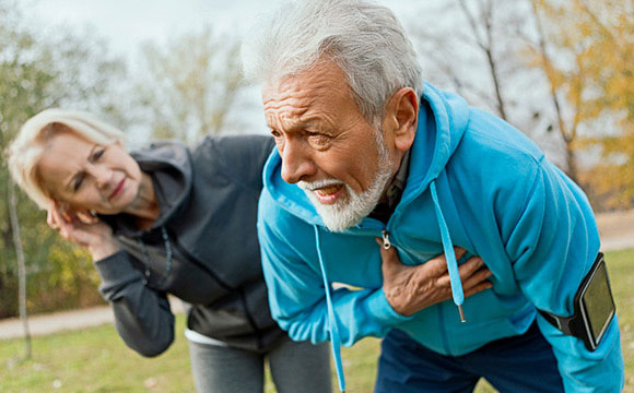 Man having heart issue